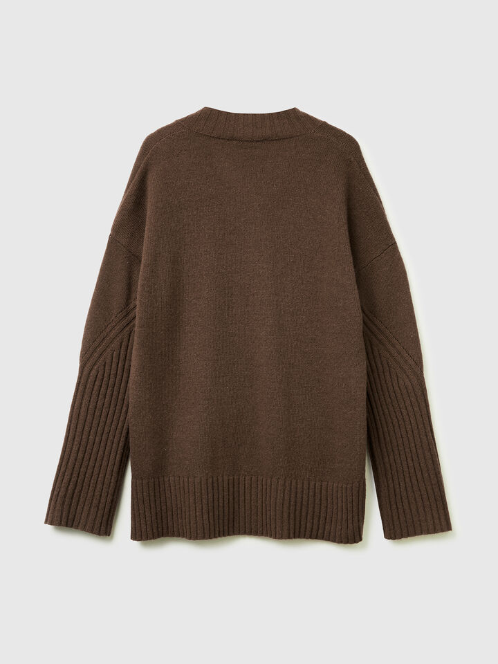 V NECK SWEATER L/S Women image number 6